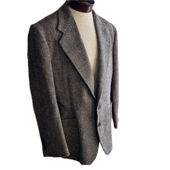 NWOT Vintage The J. Peterman Wool Havana Blazer Sport Coat 44R Brown Made in USA